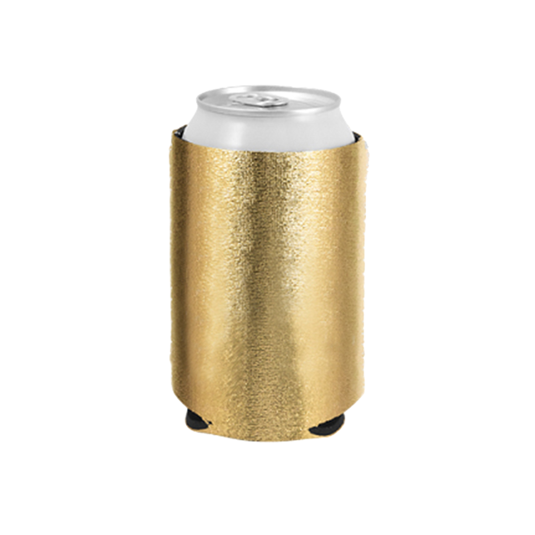 RTIC Can Koozie done in Brown/tan and Transparent Gold